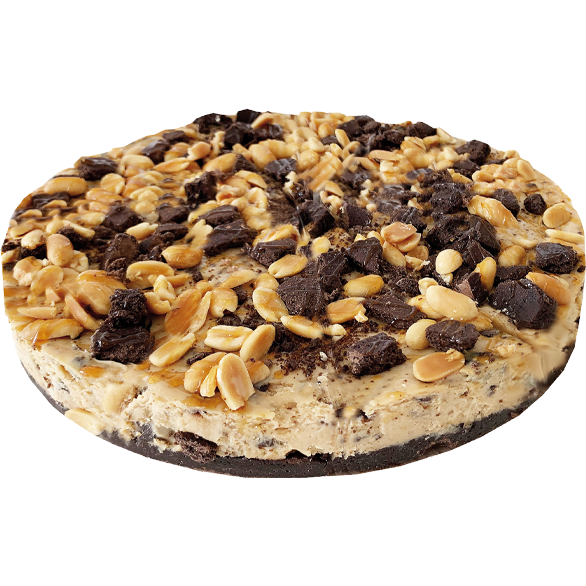 "CHEESEBERRY" caramel cheesecake with peanuts. "CHEESEBERRY" caramel cheesecake with peanuts.